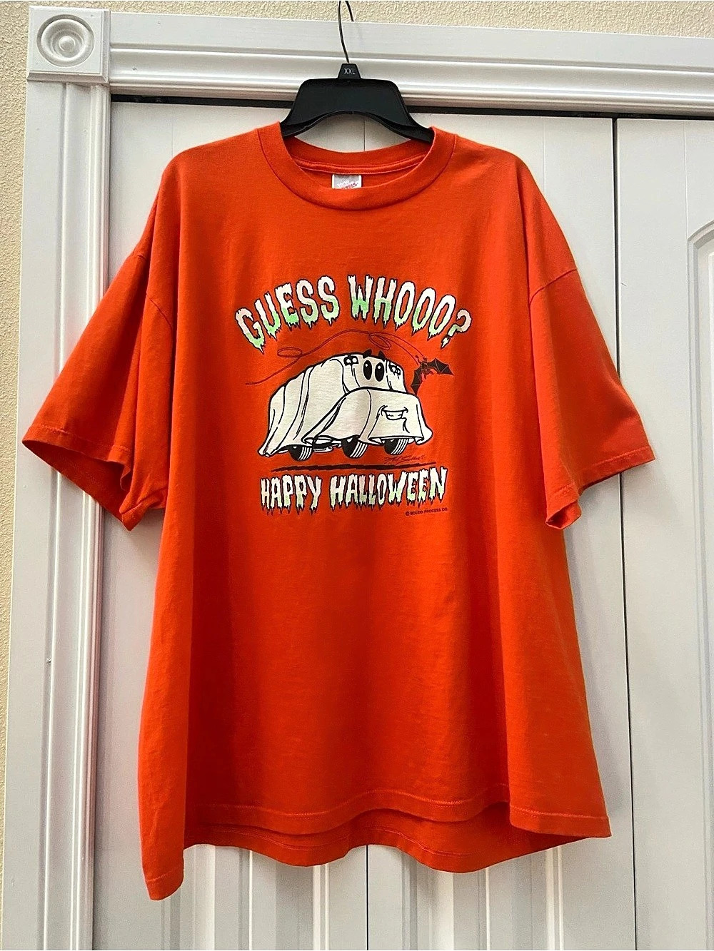 Vintage Halloween Guess Whooo Ghost Graphic Tee 3X